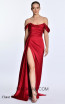 Alfa Beta 5649 Claret Red Front Dress