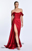 Alfa Beta 5649 Claret Red Long Dress