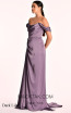 Alfa Beta 5649 Dark Lilac Satin Dress