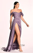 Alfa Beta 5649 Dark Lilac Long Dress