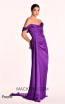 Alfa Beta 5649 Purple Satin Dress