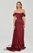 Alfa Beta 5649 Wine Front Dress