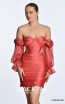 Alfa Beta B5652 Cinnamon Mini Dress