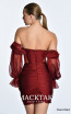Alfa Beta B5652 Claret Red Back Dress