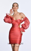 Alfa Beta B5652 Cinnamon Short Dress