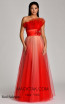 Alfa Beta B5703 Red Salmon Front Dress