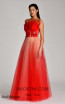 Alfa Beta B5703 Red Salmon Tulle Dress