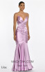 Alfa Beta 5706 Lilac Satin Dress