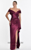 Alfa Beta B5708 Plum Front Dress