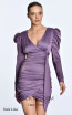 Alfa Beta 5709 Dark Lilac Mini Dress