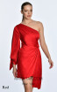 Alfa Beta B5713 Red Detail Dress
