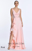 Alfa Beta B5726 Pink Backless Dress