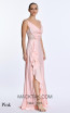 Alfa Beta B5726 Pink Satin Dress