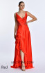 Alfa Beta B5726 Red Sleeveless Dress