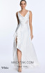 Alfa Beta B5726 White Front Dress