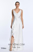 Alfa Beta B5726 White Backless Dress