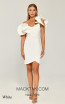 Alfa Beta 5730 White Front Dress