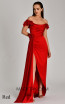 Alfa Beta B5736 Red Front Dress