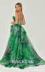 Alfa Beta B5757 Pattern Green Long Dress
