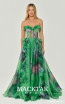 Alfa Beta B5757 Pattern Green Front  Dress