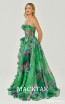 Alfa Beta B5757 Pattern Green Dress