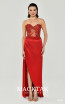 Alfa Beta B5758 Red Front Dress