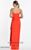 Alfa Beta B5767 Red Orange Back Dress