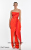 Alfa Beta B5767 Red Orange Front Dress