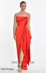 Alfa Beta B5767 Red Orange Long Dress