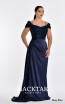 Alfa Beta B5775 Navy Blue Side Dress