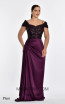 Alfa Beta B5775 Plum Dress