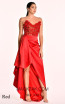 Alfa Beta B5779 Red Dress
