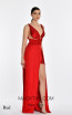 Alfa Beta B5786 Red Evening Dress