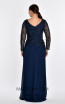 Alfa Beta B5790 Navy Blue Back Dress
