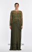 Alfa Beta B5790 Green Front Dress