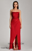Alfa Beta B5804 Claret Red Backless Dress