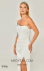 Alfa Beta B5804 White Satin Dress