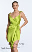 Alfa Beta B5808 Apple Green Satin Dress 