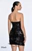 Alfa Beta B5814 Dark Black Mini Dress