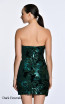 Alfa Beta B5814 Dark Emerald Column Dress