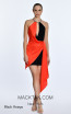 Alfa Beta 5815 Black Orange Front Dress