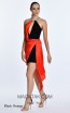 Alfa Beta 5815 Black Orange Side Dress