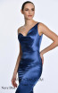 Alfa Beta 5818 Navy Blue Detail Dress