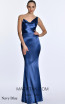 Alfa Beta 5818 Navy Blue Front Dress