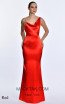 Alfa Beta 5818 Red Front Dress