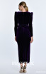 Alfa Beta B5819 Dark Purple Back Dress