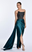 Alfa Beta B5820 Dark Emerald Side Dress