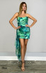  Alfa Beta 5822 Blue Short Dress