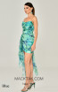  Alfa Beta 5822 Blue Backless Dress