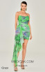  Alfa Beta 5822 Green Front Dress